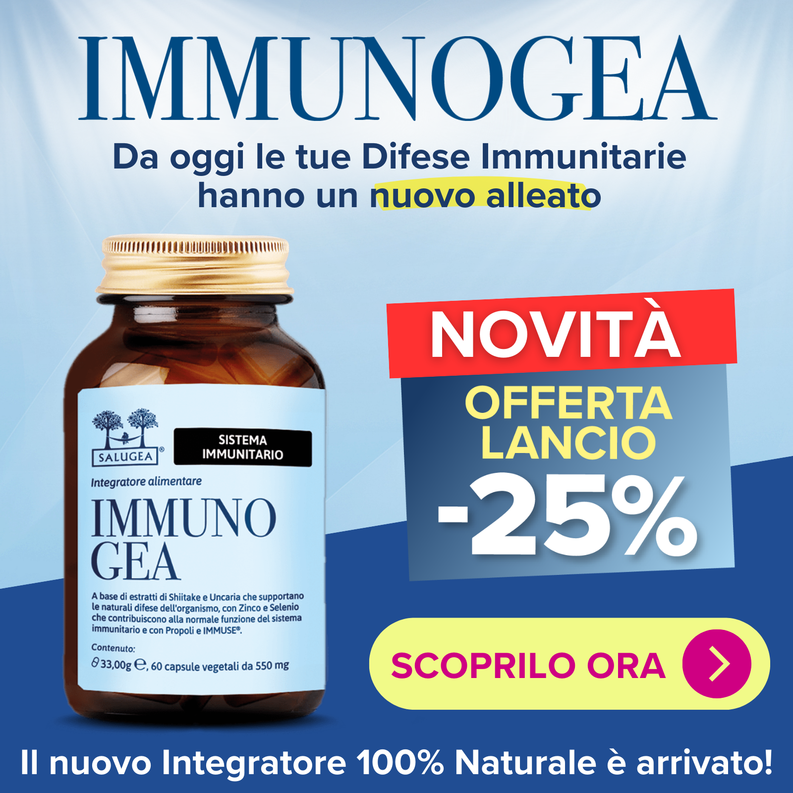 ImmunoGea integratore per il sistema immunitario degli adulti