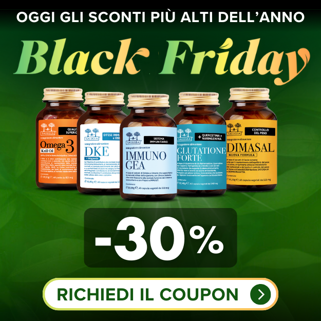 Sconti Black Friday sugli Integratori naturali Salugea